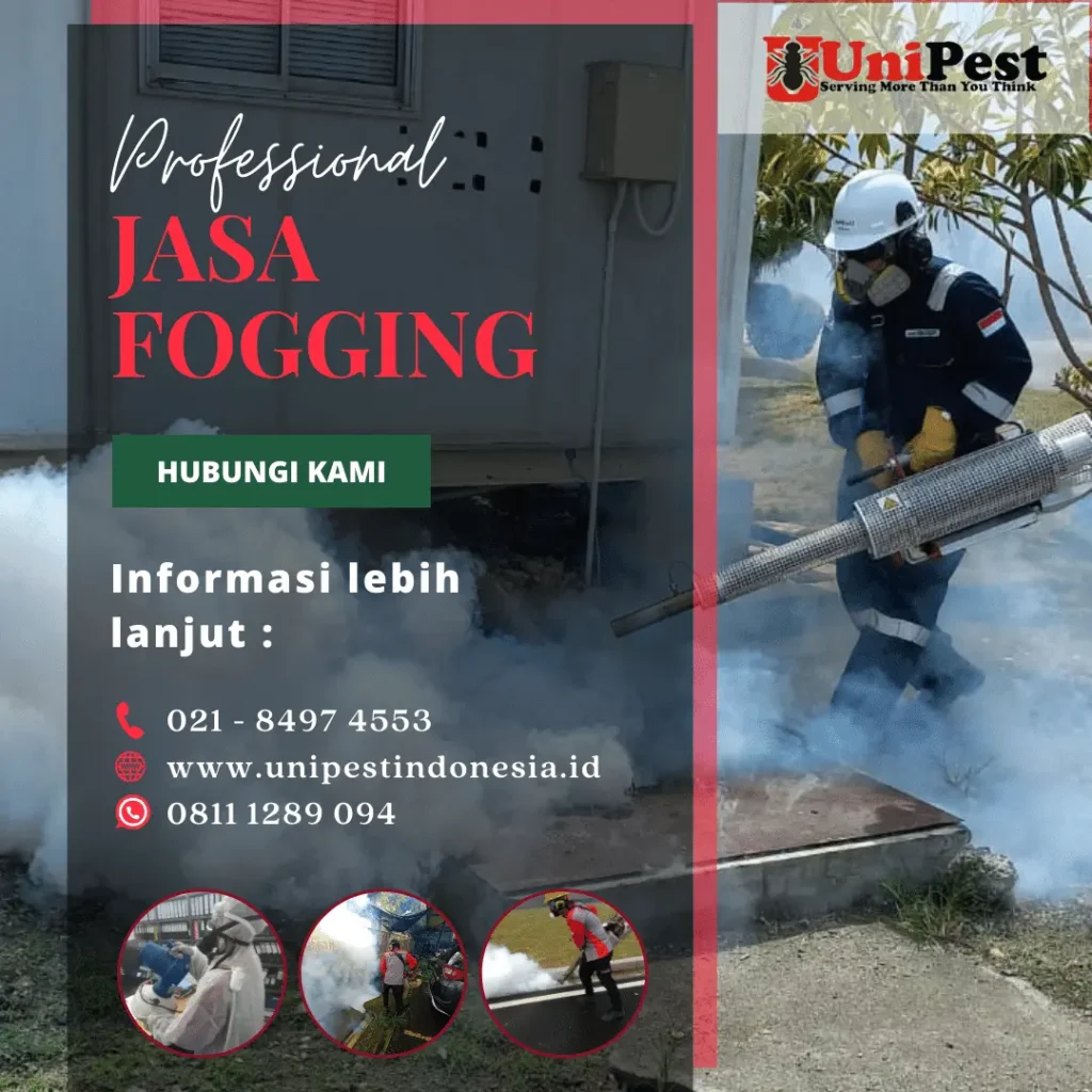 Jasa fogging adalah metode efektif untuk mengendalikan dan menghilangkan hama seperti nyamuk, kecoa, tikus, dan serangga lainnya. Proses ini melibatkan penggunaan mesin fogging yang menyemprotkan pestisida dalam bentuk kabut halus ke seluruh area yang perlu diatasi. Proses ini sangat efisien dalam membasmi hama dan mencegah infestasi ulang